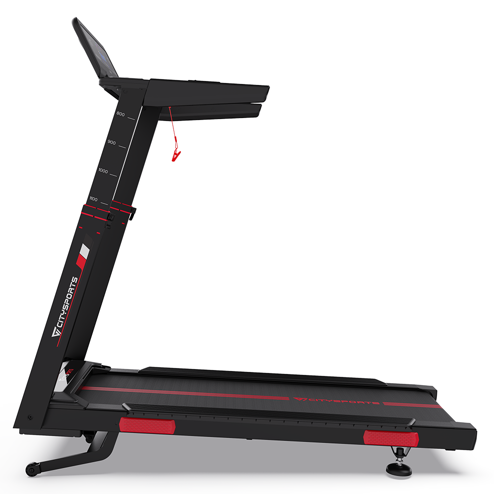 CITYSPORTS NB2-AI with Bosch Motor — Treadmill 3700W, 1–16,5 km/h, 15 levels elec | Foldable, Black