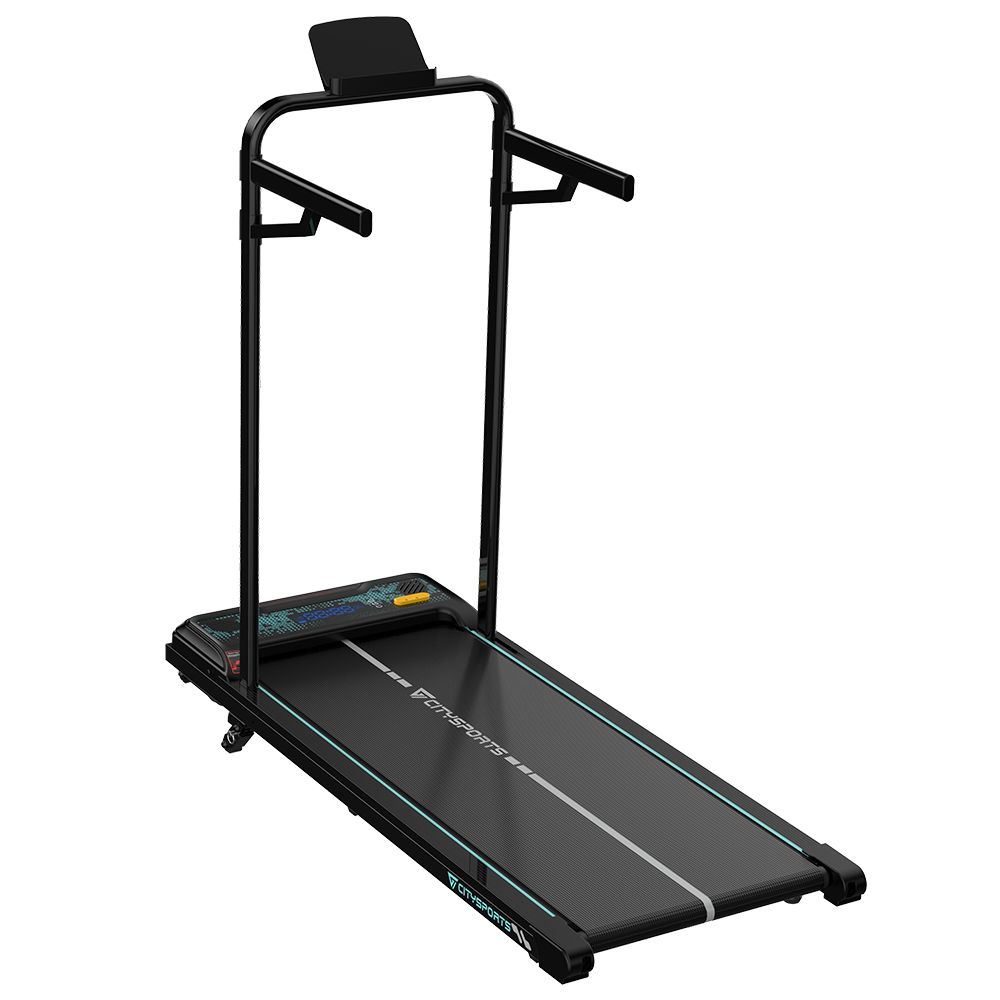 CITYSPORTS WP6FK — Walking Pad 440W, 1–6 km/h, incline 4 levels (up to 13.41%) | Foldable, Black